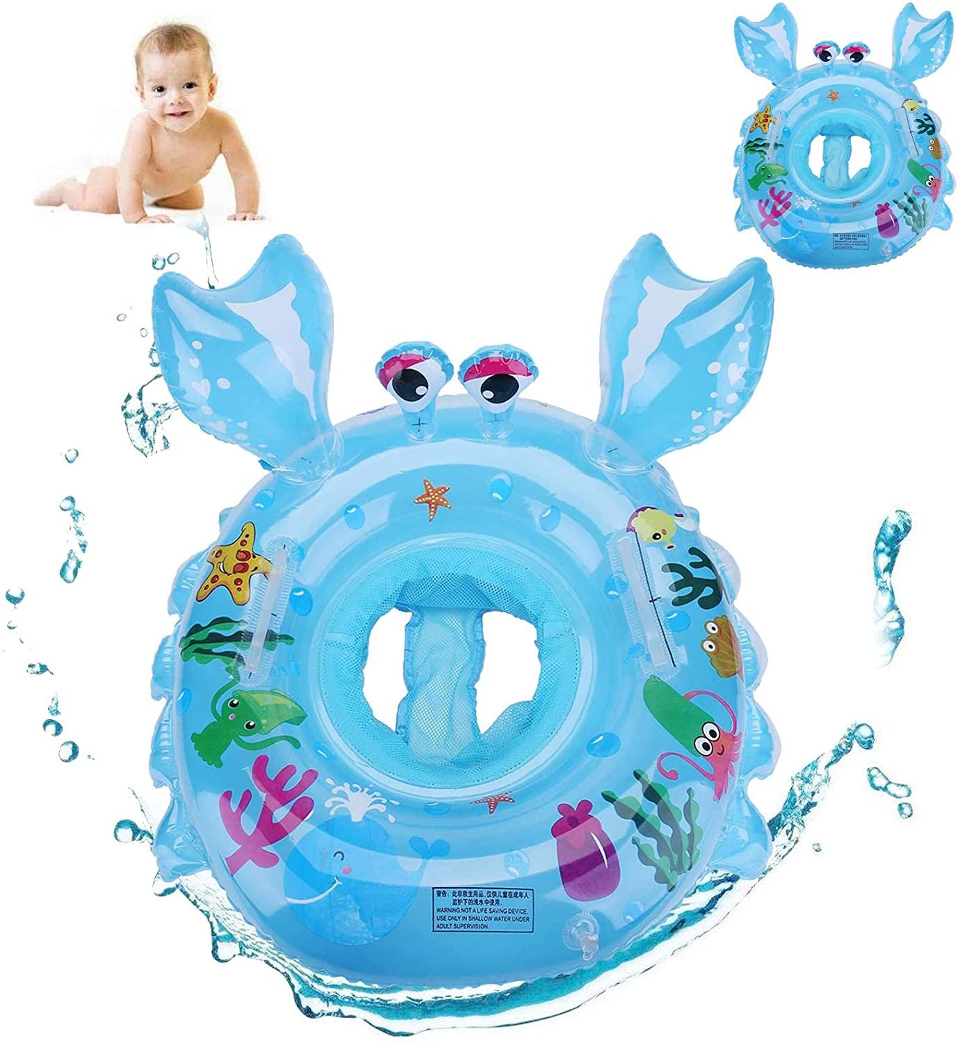 Bouee Pour Bebe Anneau De Natation Jouet Anneau De Natation Flottante Enneau De Natation Gonflable Pour 6 Mois 3 Ans Bleu Rakuten