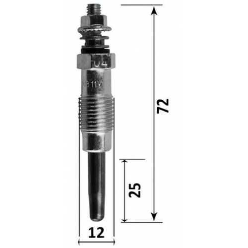 Bougie De Prchauffage - Renault Clio I Camionnette\Berline Bicorps Trois Ou Cinq Portes (S57 1.9 Rnd 04/1996>02/1998