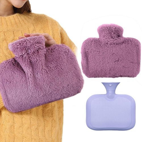 Bouillotte avec Juste Smile, Sac d'Eau Chaude avec Juste Smile Douce, Grand, 1,5 L