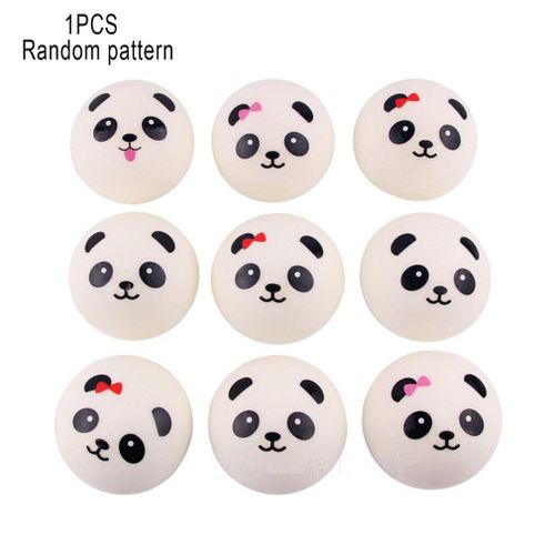 Boule Anti-Stress Squishy Panda Chignon, Jouets De Dcompression  Monte Lente, Porte-Cls En Pu, Jouet De Gurison  Pression Pour Enfants