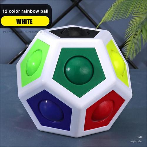 Boule Cube Magique Crative Hexagonale, Jouet De Dcompression Du Bout Des Doigts, Puzzle En Polydre Pour Le Football, 1 Pice