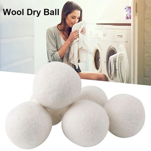 Boule De Laine Seche Linge 6 Pcs Balles De Schage Rutilisable Adoucissant Naturel Pour Rend Vos Vtements Plus Doux Et Enlever Des Cheveux Flottants,6cm