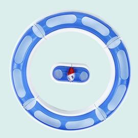 Boule de piste Interactive pour chat,jouet à ventouse ronde,Tunnel de  jeu,accessoires pour animaux de compagnie - Type blue