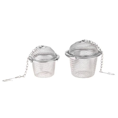 Boule De Th En Maille En Acier Inoxydable, Seau En Acier Inoxydable, Passoire  Caf Et  Soupe, Infuseur  Filtre Avec Chane, Pour Boissons,  Base De Feuilles Et D'pices
