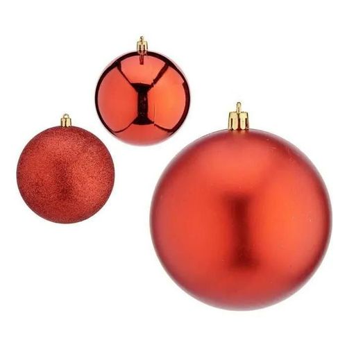 Boules De Nol  10 Cm Rouge Plastique 10 X 10 X 60 Cm