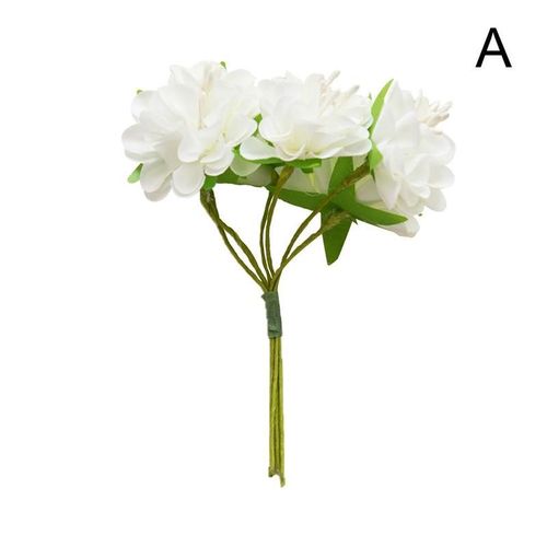 Bouquet De Fleurs Artificielles En tamine, 1 Pice, Couronne De Mariage Maison, Artisanat Fait  La Main, Dcorations De Nol, Faux P R4k1