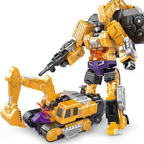 Bourgogne - Transformers Robot Transformation Engineering Vhicule Tipping Mixing Forklift Action Figure Robot Plastique Toy Gift Child Kid Nouveau