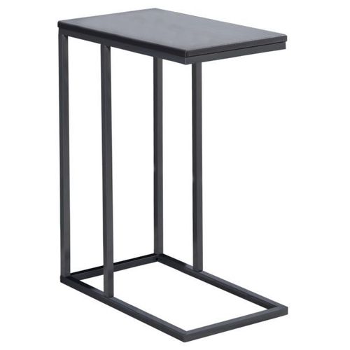 Bout De Canap Debora Table D'appoint Table  Caf Table Basse De Salon Cadre En Mtal Gris Et Plateau Rectangulaire En Mdf Gris Mat