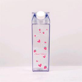 Bouteille d'eau en plastique Transparent de 500ml,Carton de lait