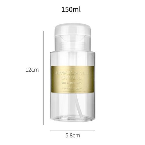 Bouteille Fendue Avec Couvercle, Dissolvant De Vernis  Ongles, Liquide De Nettoyage  L'alcool, Pompe  Pression En Plastique, Bouteilles Rechargeables, 1 Pice