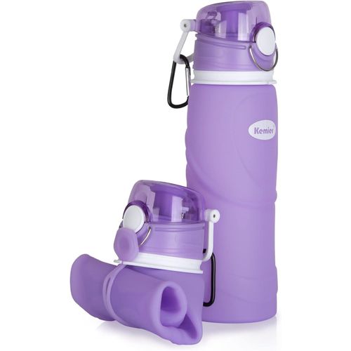 Bouteilles D'eau Pliables En Silicone De 750 Ml, Sans Bpa, Approuves Par La Fda.Bouteilles D'eau Pliables Pouvant SEnrouler Pour Sports Et Plein Air,tanches Et  L'preuve Des Fuites