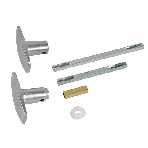 Boutons Doubles - Universels - Alu Epoxy Noir - Carrs De 6 Et 7 Mm Bilcocq