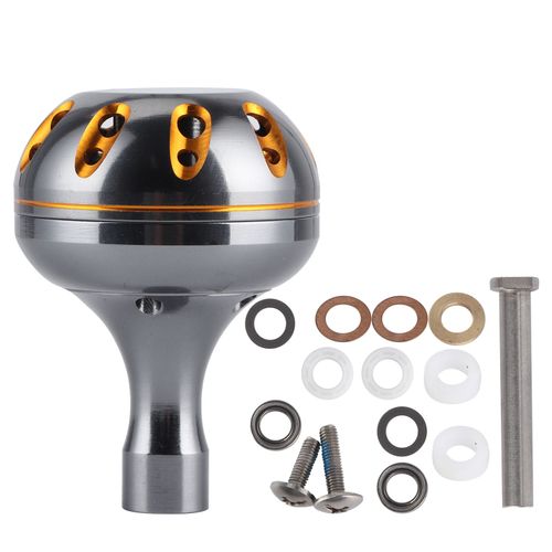 Bouton De Poignee De Moulinet De Peche De 38 Mm En Metal De Remplacement, Compatible Avec Les Accessoires De Poignee De Moulinet S/D/A, Or Ruthenium