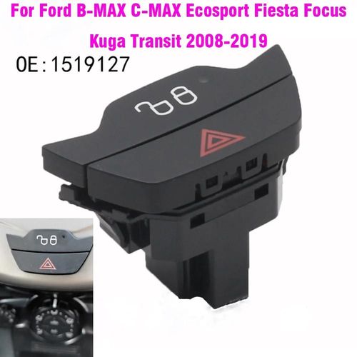 Bouton De Verrouillage Et De Dverrouillage Des Feux De Dtresse, Interrupteur Pour Ford B-Max C-Max Ecosport Fiesta Focus Kuga Transit 2008-2019 1519127 1767567
