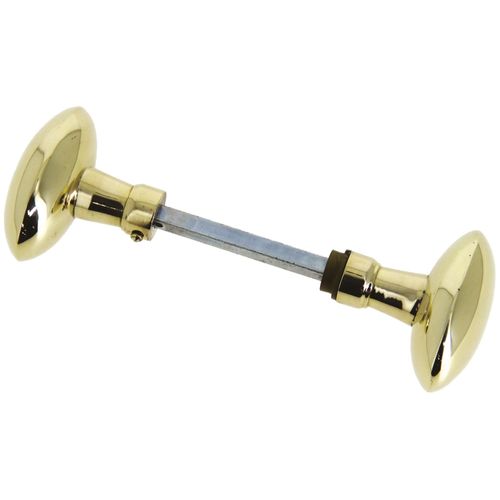 Bouton Double Antique En Laiton Poli Carr De 6 Mm - Devismes - 1256