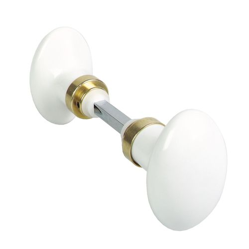 Bouton Double Ovale Carr De 6mm Finition Laiton - Merigous - V323211100g