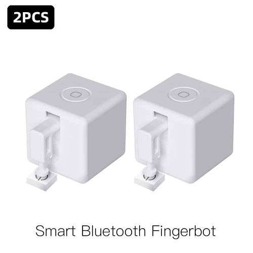 Bouton-Poussoir Bluetooth Intelligent,Robot Intelligent,Interrupteur Automatique,Commande Vocale,Alexa,Google Home,Tuya - Type 2 Pcs Fingerbot