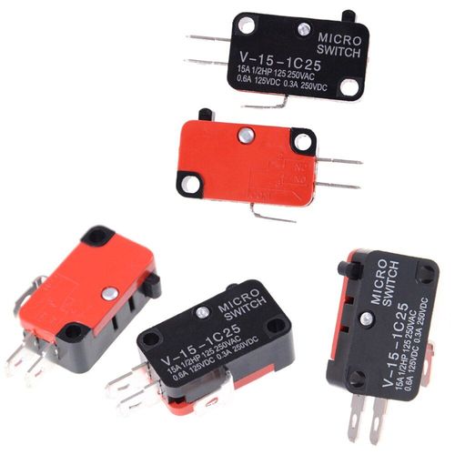 Bouton poussoir Cherry SPDT 1 NO 1 NC Micro interrupteur 250, V-15-1C25 V, 16a, pour porte de four  micro-ondes, 5 pices/lot