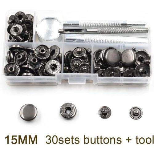 Attaches À Boutons 50 Ensembles De Boutons-Pression À Bouton-Pression