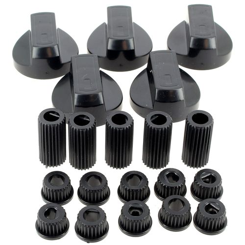 Bouton universel noir multi-axes par 5 pour Cuisiniere Accessoire, Cuisiniere Rosieres, Four Divers, Cuisiniere Divers, Table de cuisson Divers, Table