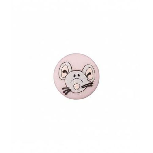 Boutons Souris  Queue 12 Mm X 3 - Union Knopf Rose (Rose Clair)