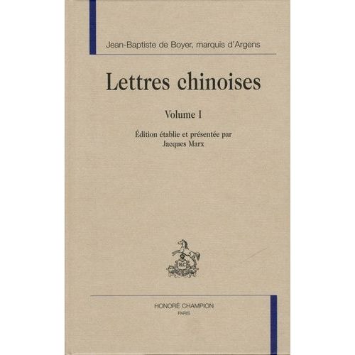 Lettres Chinoises - 2 Volumes   de Boyer, marquis d'Argens Jean-Baptiste de  Format Beau livre 