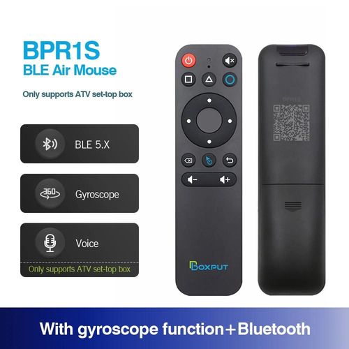 BPR1S Plus BLE 5.0 Air Mouse tlcommande vocale 2.4GHz tlcommande sans fil avec gyroscope pour Android TV Box/PC-BPR1S