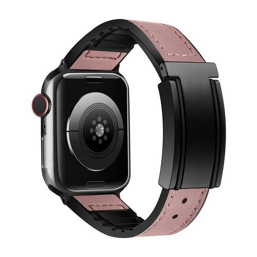 Bracelet  Boucle Magntique En Forme De T Adapt  L'iwatch Se987 Apple Watch Apple Watch 10 Autocollant En Silicone Cuir Vritable-Pte De Haricots (1/2/3 Gnration 42 Mm)/44/45/46/49 Mm Universe
