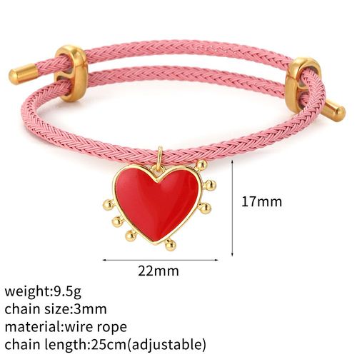 Bracelet  Breloques En Forme D'lphant Et D'toile Turc, Mauvais Il Bleu, En Forme De CUr, Style Boho, Tress, Equip D'un Fermoir Rglable En Acier Inoxydable, Pour Femme