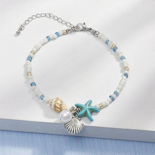 Bracelet BohMe Mixte Pour Femme, Coquillage Dor, Toile De Mer, Plage, DContract, Color, Cristal, Bijoux, Accessoires, Cadeau De Navire, T