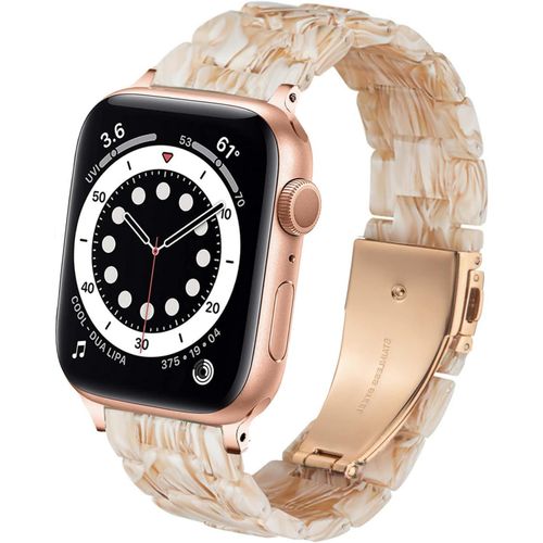 Bracelet Compatible Avec Iwatch 38 Mm 40 Mm 42 Mm 44 Mm 41 Mm 45 Mm 49 Mm, Rsine Colore De Remplacement Pour Apple Watch Series 8/7 / 6/5 / 4/3 / Se/Ultra Femmes Hommes, 42mm/44m[Dai6283721]