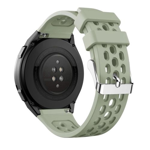Bracelet De Montre En Silicone-Couleur Unie,Trou Rond,Vert Pour Huawei Watch Gt 2e Vert
