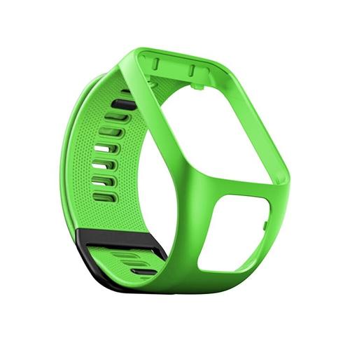 Bracelet De Montre En Silicone, Vert Bracelet De Remplacement Pour Bracelet De Montre Intelligent Pour Tomtom Runner 3 Cardio + Music