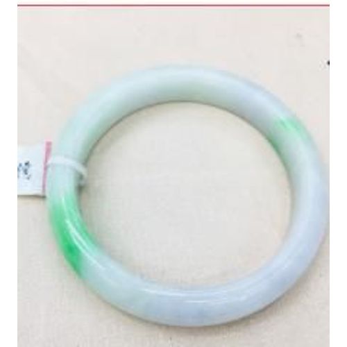 Bracelet De Princesse En Jade Naturel, Style Birman, meraude, lgant, Blanc Et Vert, Bicolore, 52-62m, Envoyer Un Certificat De Pays