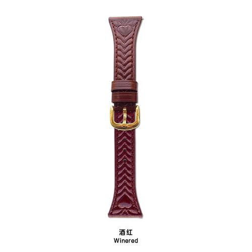 Bracelet En Cuir Gaufr En Forme De C?ur Pour Montre Huawei Gt5/4 Gt32 Advanced Watch432pro-Bourgogne-[Interface 18 Mm] Huawei Gt4/Femelle (Cadran 41 Mm)