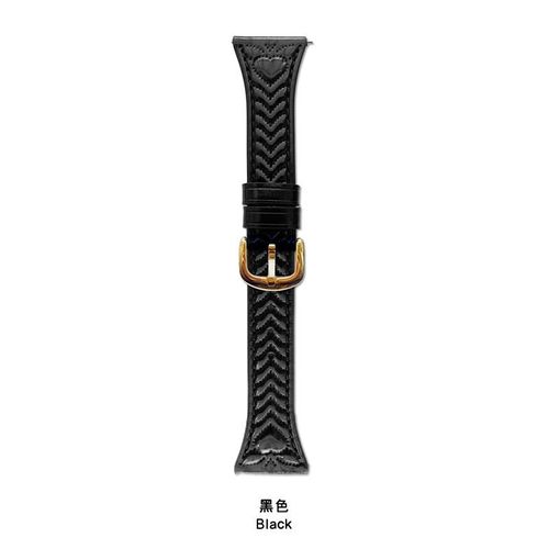 Bracelet En Cuir Gaufr En Forme De C?ur Pour Montre Huawei Gt5/4 Gt32 Advanced Watch432pro-Noir - [Interface 22 Mm] Huawei Gt2e (Cadran 46 Mm)