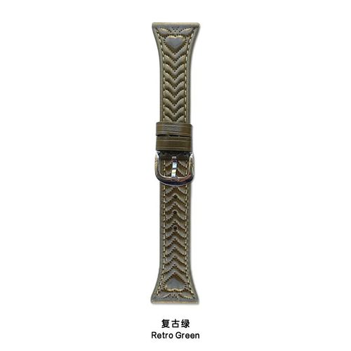 Bracelet En Cuir Gaufr En Forme De C?ur Pour Montre Huawei Gt5/4 Gt32 Advanced Watch432pro-Rtro Vert - [Interface 18 Mm] Huawei Gt4/Femelle (Cadran 41 Mm)