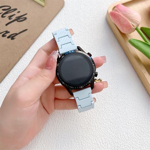 Bracelet En Fibre De Carbone 20mm/22mm Pour Samsung Galaxy Watch 4 Classic 44mm 46mm Gear S3 Link Pour Huawei Watch Gt/2e/3/Pro [Article Pour Ce Lien: Sky Blue China ]