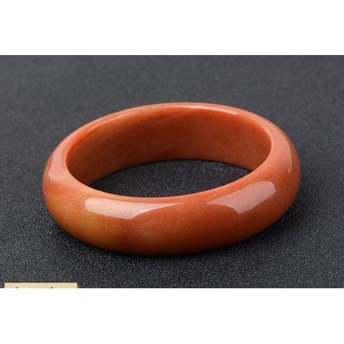 Bracelet En Jade Rouge Naturel, Fleur Sculpte  La Main, Bijoux En Jade Pour Femmes Relles, Ajouter Un Certificat