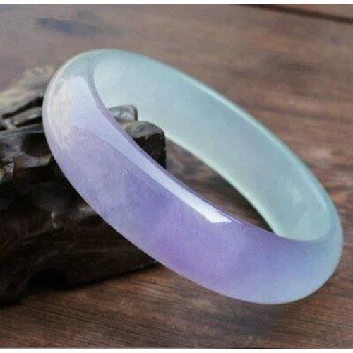 Bracelet En Jade Vritable Fait  La Main Pour Femmes, 100%, Fleur Flottante, meraude, Violet, Ajouter Un Certificat, Pierre De Jades, Cadeaux