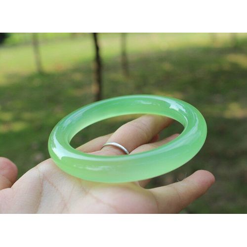 Bracelet En Jade Vert Sculpt  La Main En Agate Naturelle, Bijoux En Jade Vert Vritable Pour Femmes