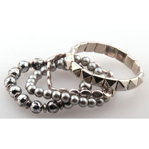 Bracelet En Perles De Verre Carres, 4 Ranges De Perles En Forme De Pyramide, Avec Fleur De Rose, Breloque De Paix, Pentacle, Cadeau Pour Femmes, Livraison Gratuite