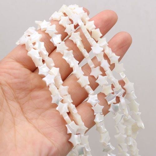 Bracelet Et Collier En Coquillage D'eau De Mer Pour Femmes, Perles Naturelles, toile  Cinq Branches, Jaune, Blanc, Mignon, Fait  La Main, Pour Enfants