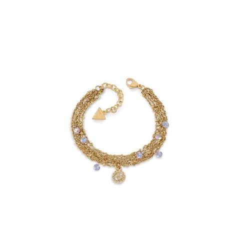 Bracelet Guess En Acier Jaune Et Pierre Synthtique Violette