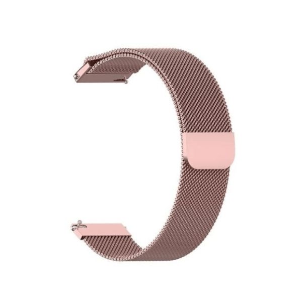 Bracelet Milanese Loop Fermoir Magntique Pour Fossil Q Explorist Hr Gen 4 - Rose Claro