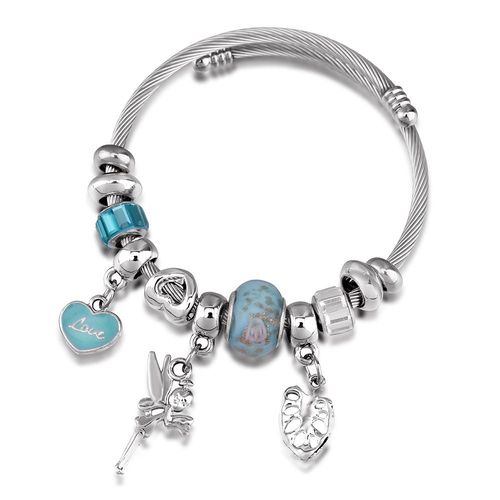 Bracelet Perl Double Peint En Forme De CUr Pour Femmes, Bijou Ajustable Et Ouvert De 60mm, Cadeau  La Mode, Nouvelle Collection 2021