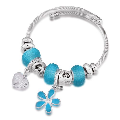 Bracelet Perl Double Peint En Forme De CUr Pour Femmes, Bijou Ajustable Et Ouvert De 60mm, Cadeau  La Mode, Nouvelle Collection 2021