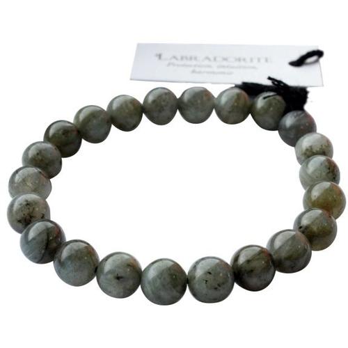 Bracelet Perles Rondes Labradorite - 8 Mm