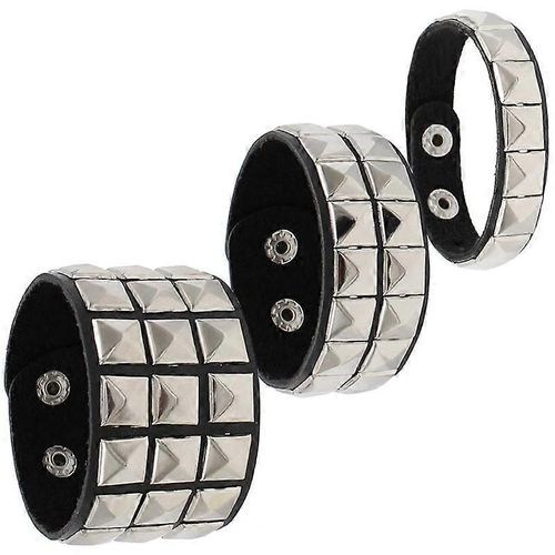 Bracelet Punk Clout En Cuir Pour Hommes Femmes Des Annes 80 Clout Bracelet Goth Punk Rock Bracelet Spike Rivet Manchette Bracelet Unisexe En Mtal Pour Halloween Party Fav