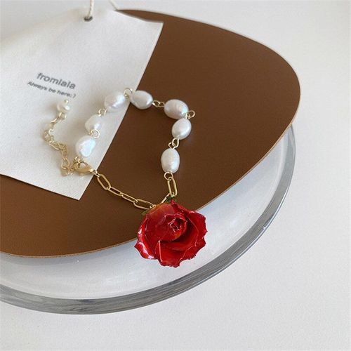 Bracelet Rose Au Temprament Sud-Coren,  La Mode, Doux, lgant, Perle D'eau Douce, Accessoires De Mariage Ms